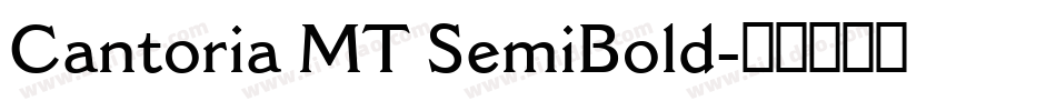Cantoria MT SemiBold字体转换